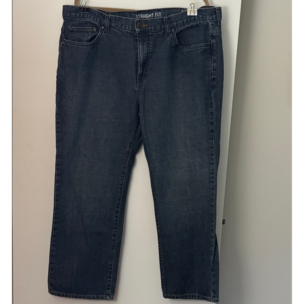 Chaps Men's Straight Fit Jeans - Dark Blue
